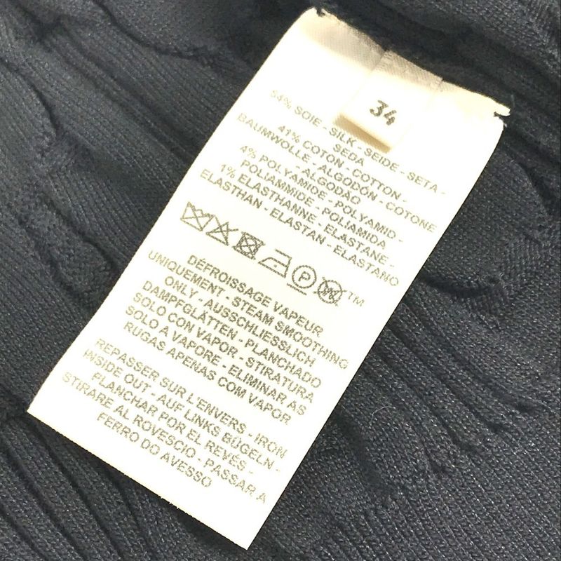 HERMES Cardigan Mors A Jouet Silk Black