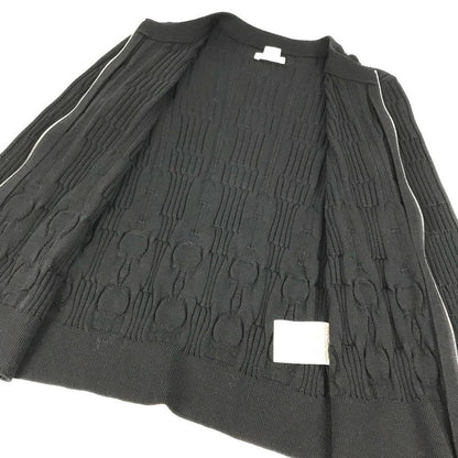 HERMES Cardigan Mors A Jouet Silk Black