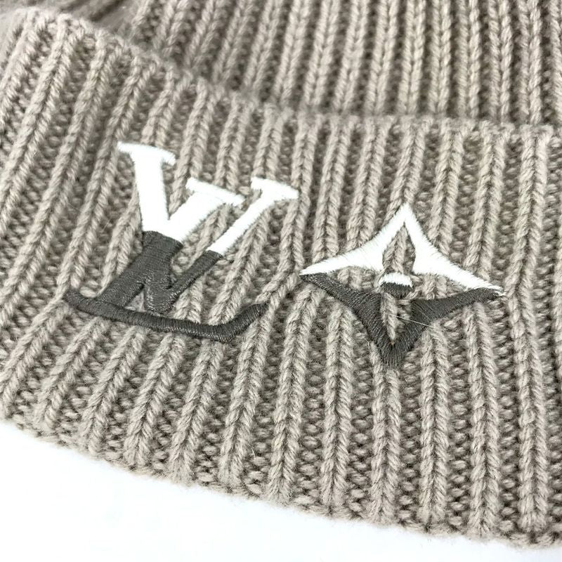 Louis Vuitton Knit Hat Beanie-lv Dual M77196 Cashmere Greige Gray