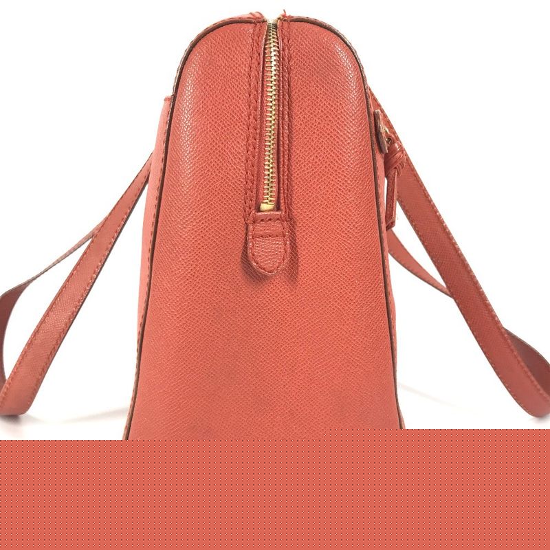 CHANEL Shoulder Bag Leather Orange