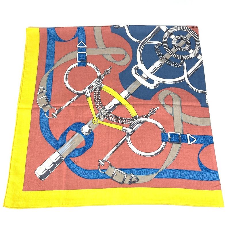 HERMES Scarf Carre Geant 140 Carre Geant140 Cashmere Multicolor