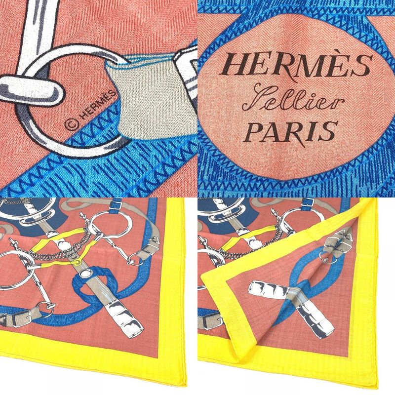 HERMES Scarf Carre Geant 140 Carre Geant140 Cashmere Multicolor