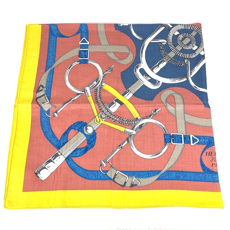 HERMES Scarf Carre Geant 140 Carre Geant140 Cashmere Multicolor