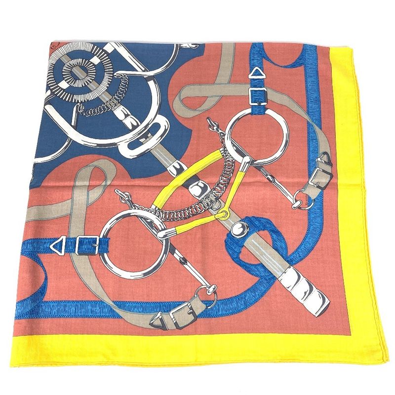 HERMES Scarf Carre Geant 140 Carre Geant140 Cashmere Multicolor
