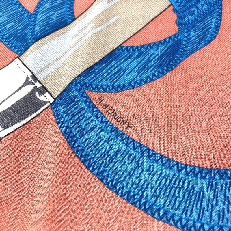 HERMES Scarf Carre Geant 140 Carre Geant140 Cashmere Multicolor