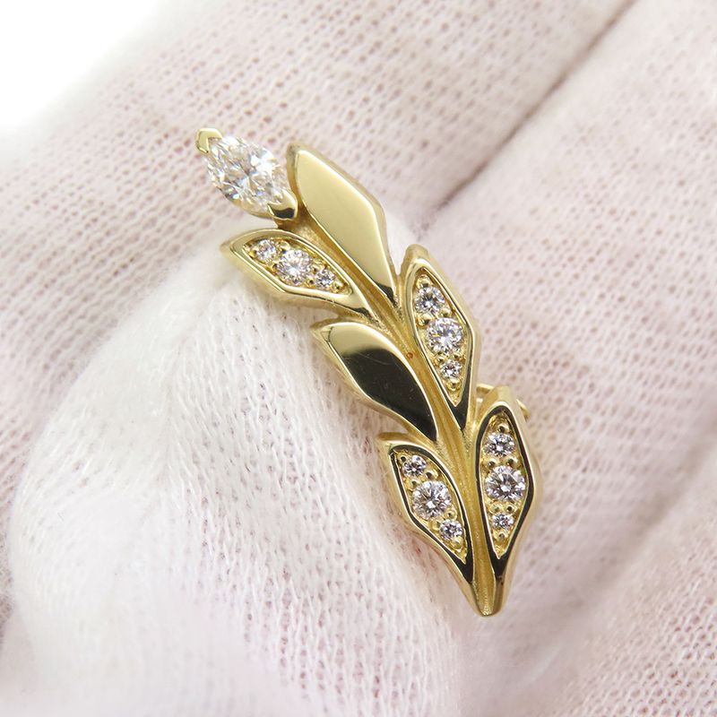 Tiffany & Co. Earrings Victoria Vine Clima Diamond Total 18K
