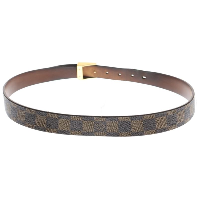 Louis Vuitton Damier Sainteur Carre Belt Brown Gold M6802