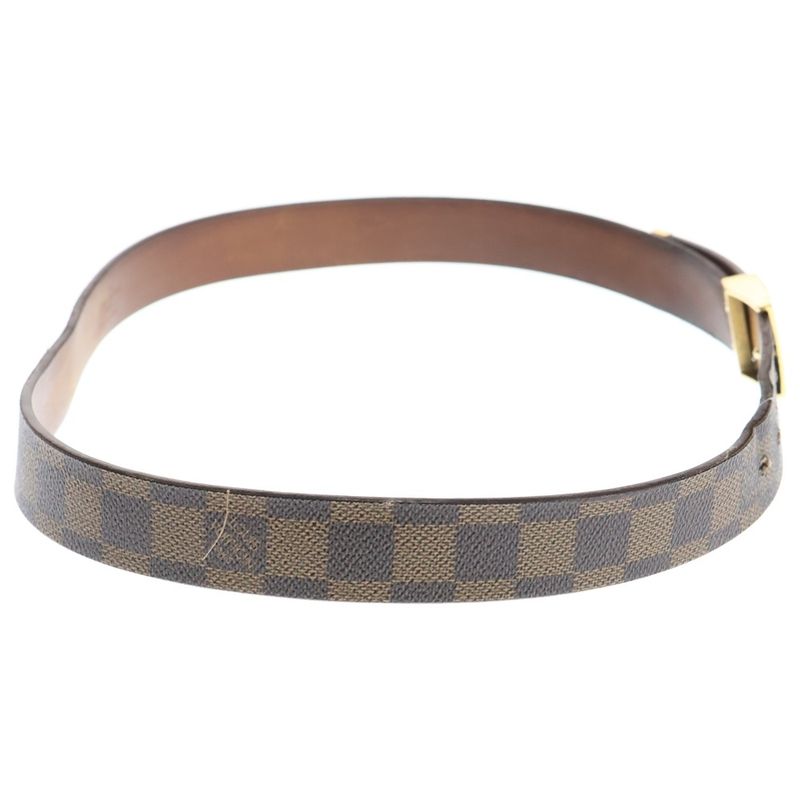 Louis Vuitton Damier Sainteur Carre Belt Brown Gold M6802
