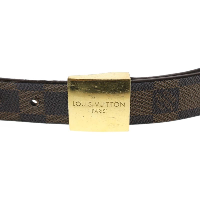 Louis Vuitton Damier Sainteur Carre Belt Brown Gold M6802