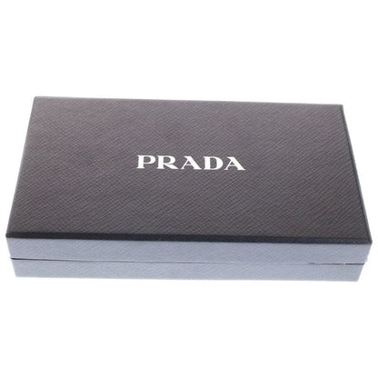 PRADA Sapphire Leather Travel Case Card Case Black 2zh004