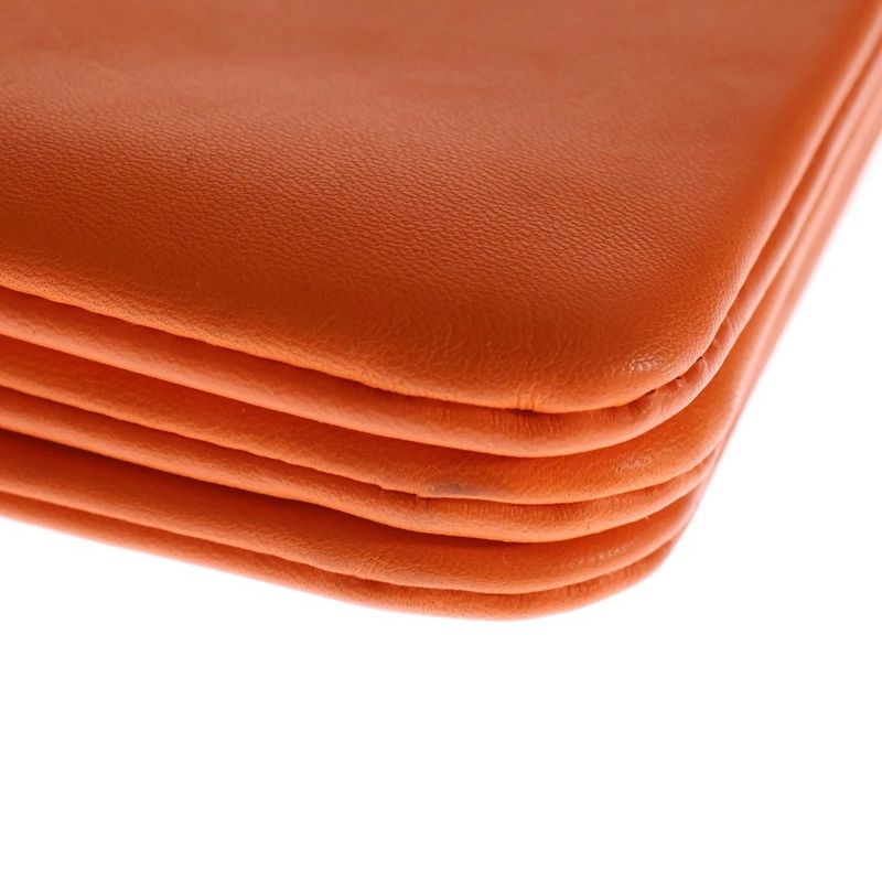 CELINE Trio Leather Shoulder Bag Orange 165113eta.20bq