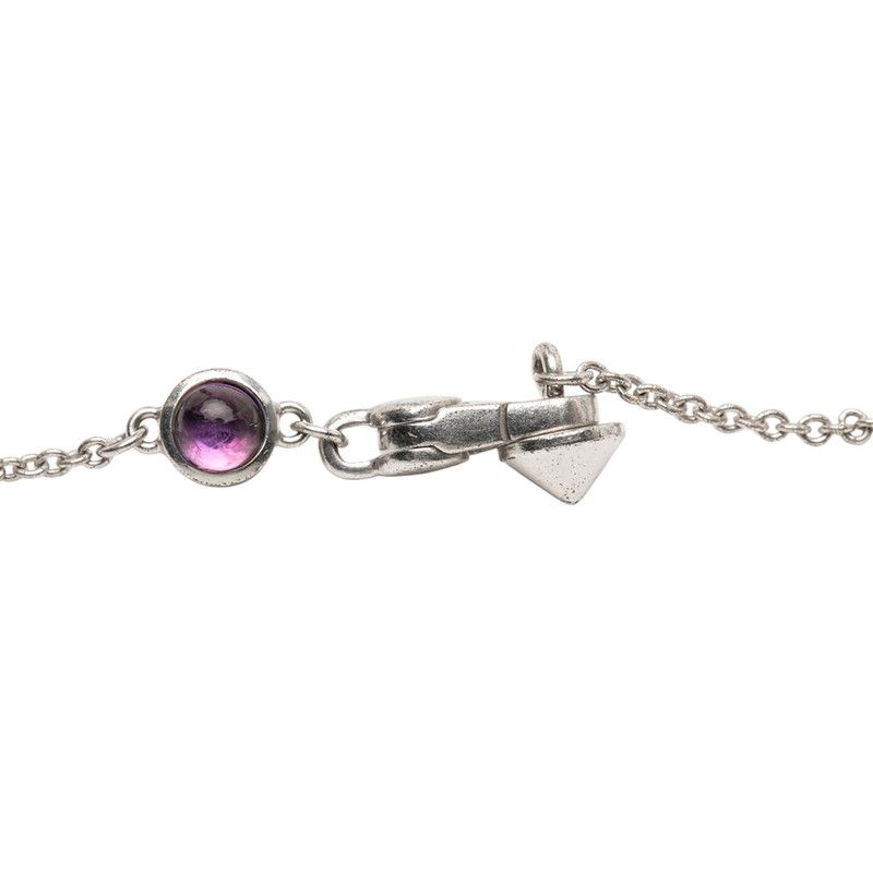 GUCCI Heart Studs Pendant Necklace Sv925 Silver Women's GUCCI