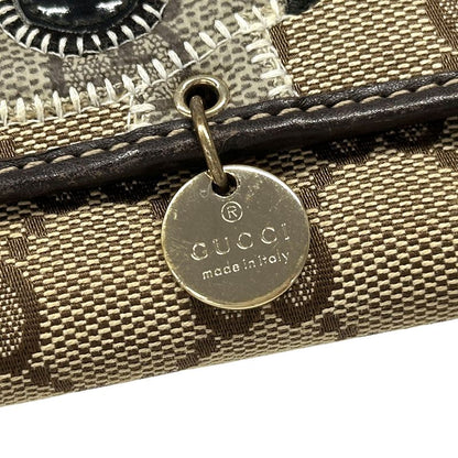 GUCCI Wallet Women's Brand Gucciori GG Canvas Long Wallet Brown 226154 Dog