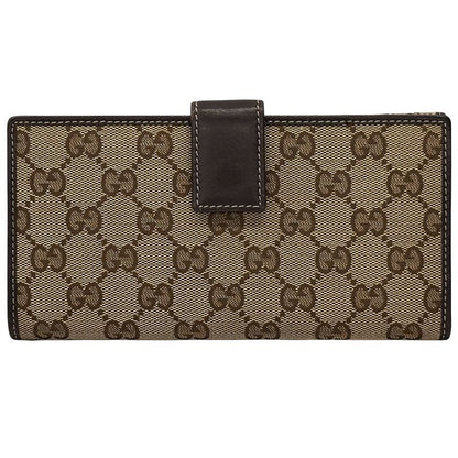 GUCCI Wallet Women's Brand Gucciori GG Canvas Long Wallet Brown 226154 Dog