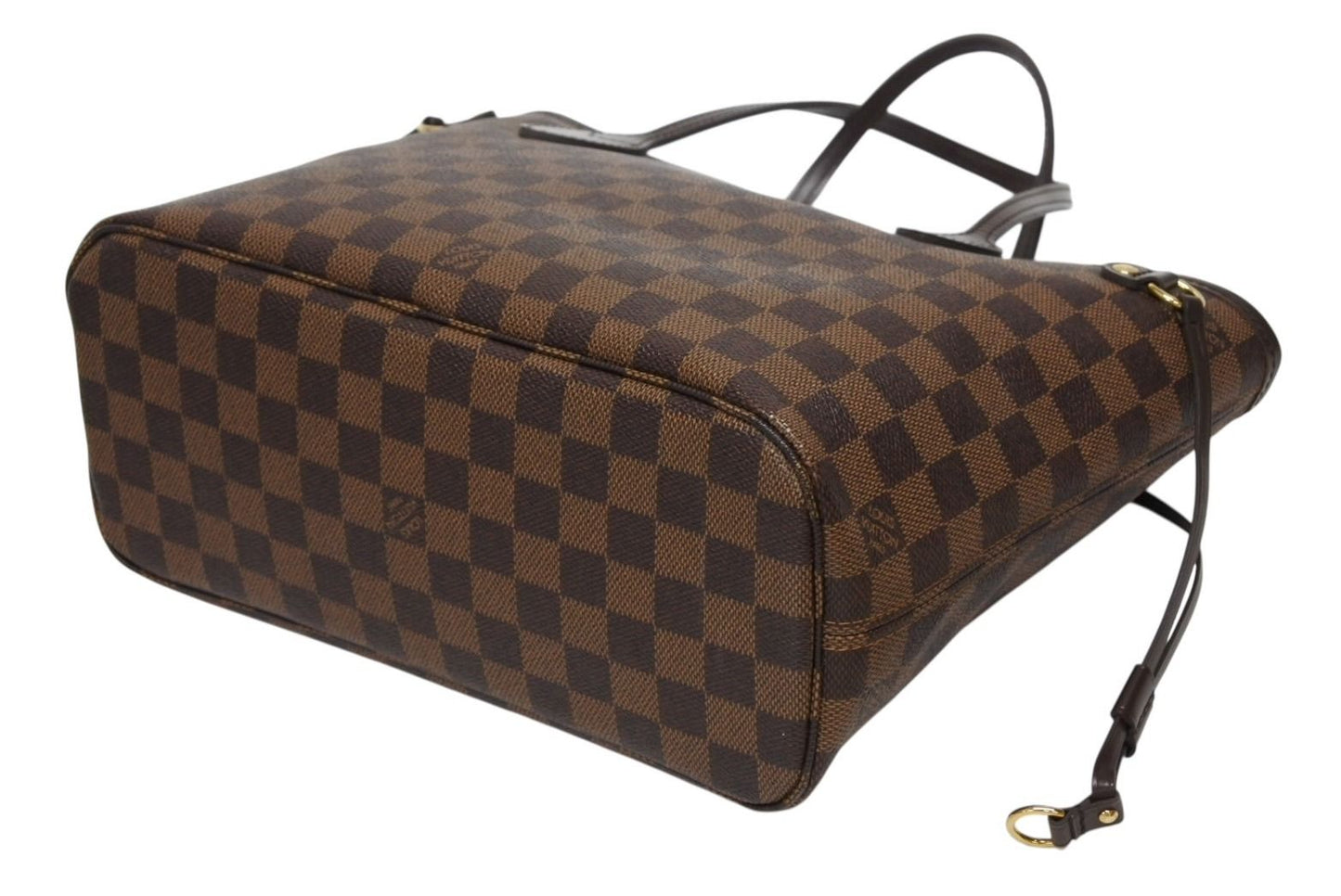 Louis Vuitton Handbag Neverfull PM Damier Ebene Canvas Brown — view 8