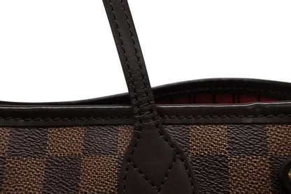 Louis Vuitton Handbag Neverfull PM Damier Ebene Canvas Brown — view 6