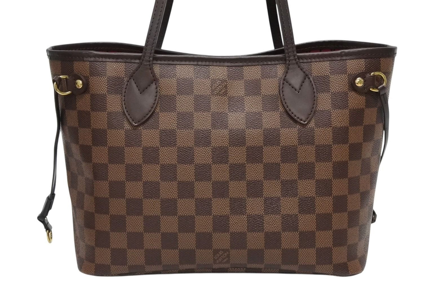 Louis Vuitton Handbag Neverfull PM Damier Ebene Canvas Brown — view 3
