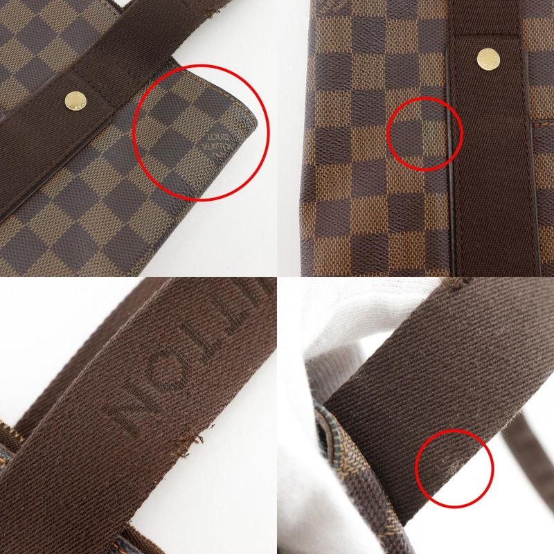 Louis Vuitton Cabas Boble N52006 Damier Canvas Brown Ca2048 Unisex Tote Bag