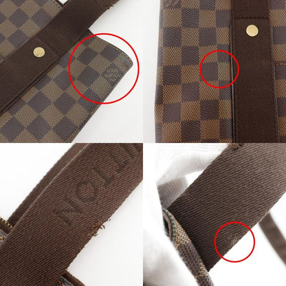 Louis Vuitton Cabas Boble N52006 Damier Canvas Brown Ca2048 Unisex Tote Bag