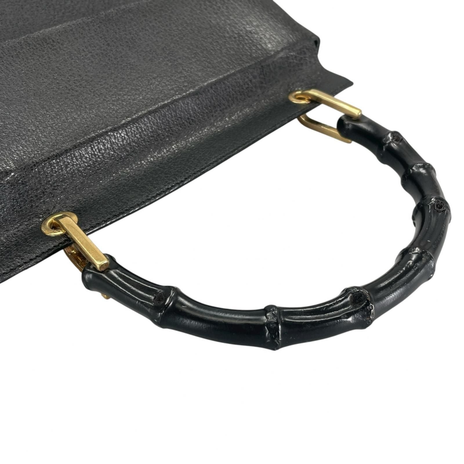 Gucci Handbag Leather Black — view 5