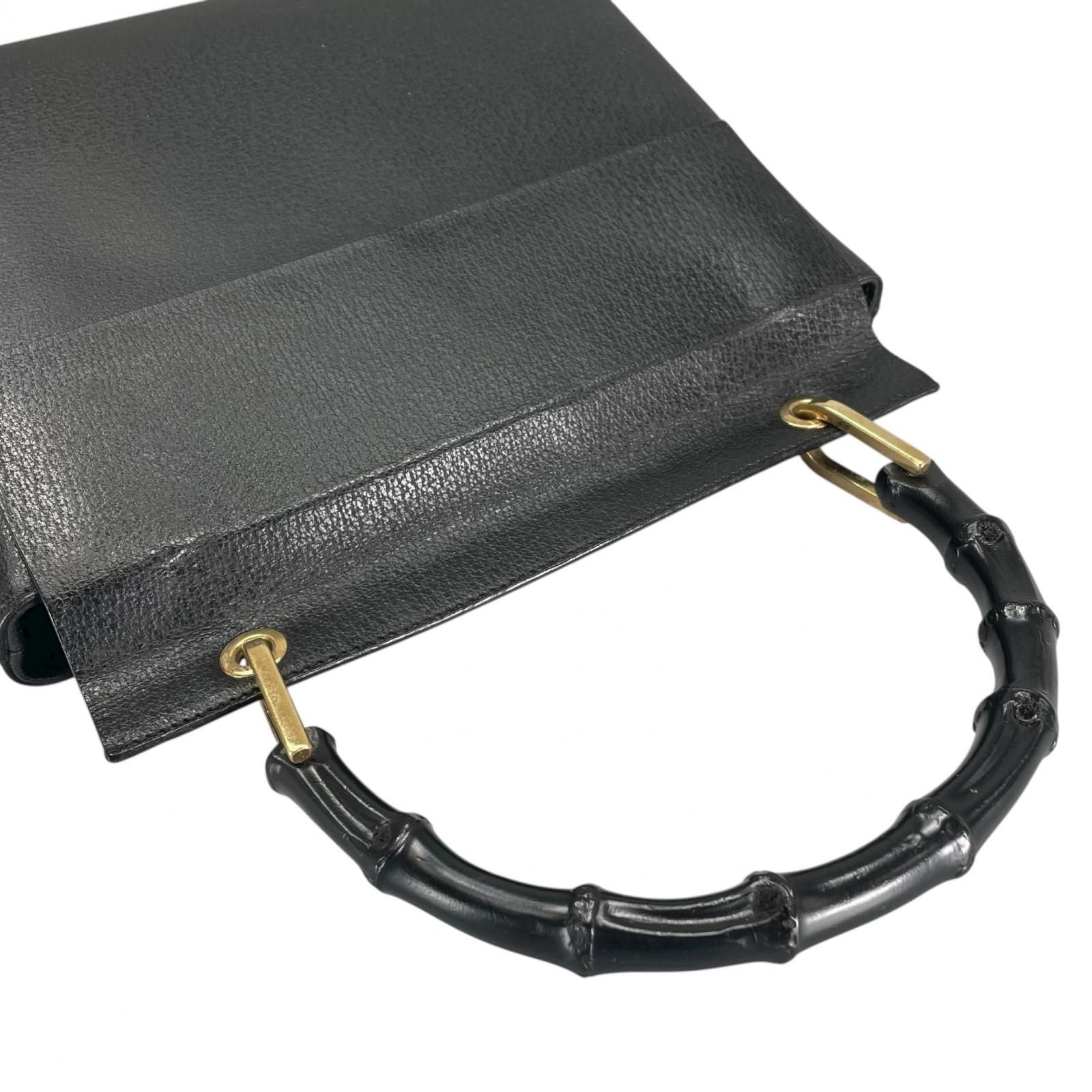 Gucci Handbag Leather Black — view 4