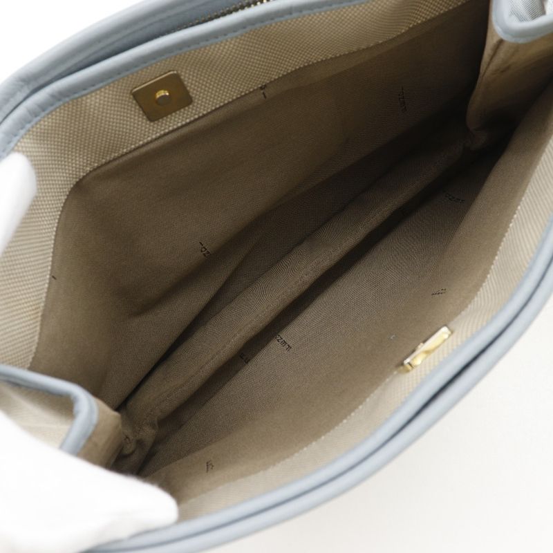 FENDI FF 8bt084 Canvas Beige Light Blue Ladies Shoulder Bag