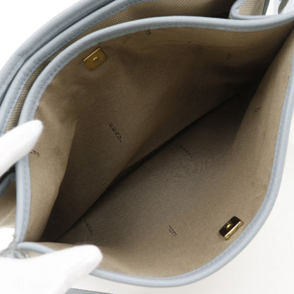 FENDI FF 8bt084 Canvas Beige Light Blue Ladies Shoulder Bag