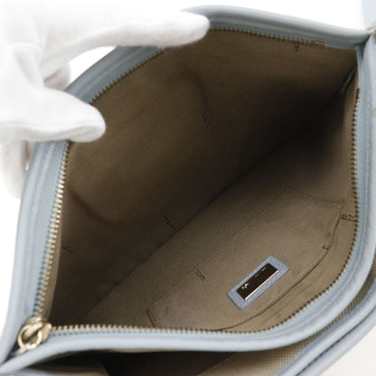 FENDI FF 8bt084 Canvas Beige Light Blue Ladies Shoulder Bag