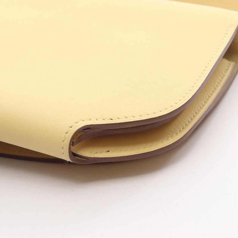 HERMES Shoulder Bag Mini Convoy Le Limoncello Leather Mini Convoy Le Limoncello
