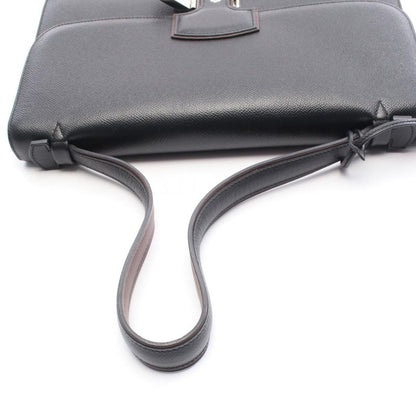 HERMES Shoulder Bag Iriko Elan 32 Black Leather Shoulder Bag Black Ladies Used A