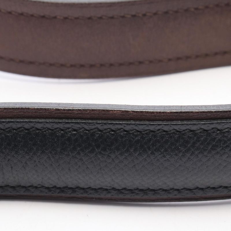 HERMES Shoulder Bag Iriko Elan 32 Black Leather Shoulder Bag Black Ladies Used A