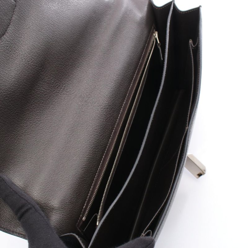 HERMES Shoulder Bag Iriko Elan 32 Black Leather Shoulder Bag Black Ladies Used A