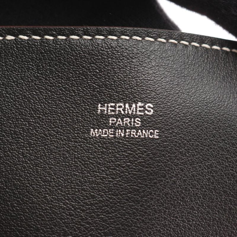 HERMES Tote Bag Neo Double Sens 35 Rose Sakura Ebenne Leather Neo-double Sens