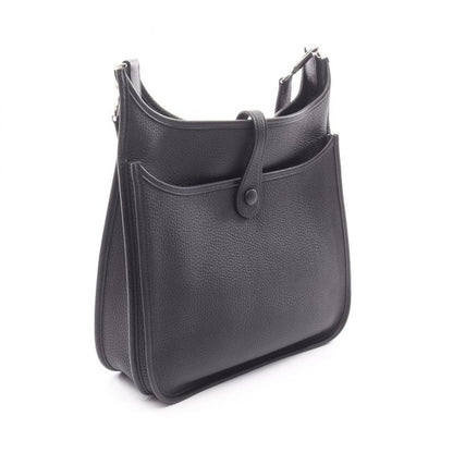 HERMES Shoulder Bag Evelyn 3 Trois PM Black Leather Evelyn 3PM Black Ladies