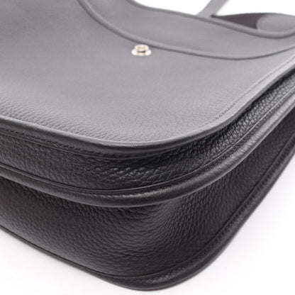 HERMES Shoulder Bag Evelyn 3 Trois PM Black Leather Evelyn 3PM Black Ladies