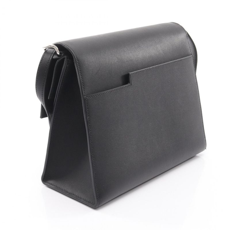 HERMES Shoulder Bag Bookle Serie Black Leather Cuff (cowhide) Bookle Serie