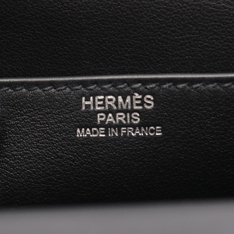 HERMES Shoulder Bag Bookle Serie Black Leather Cuff (cowhide) Bookle Serie
