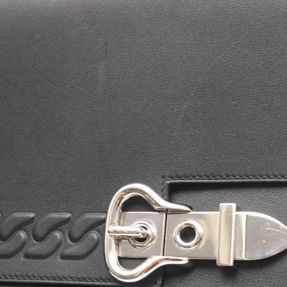 HERMES Shoulder Bag Bookle Serie Black Leather Cuff (cowhide) Bookle Serie