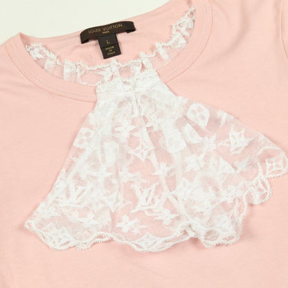 Louis Vuitton Long Sleeve T-shirt RW06 2wvvtsoscie Pink Cotton Tops Women's