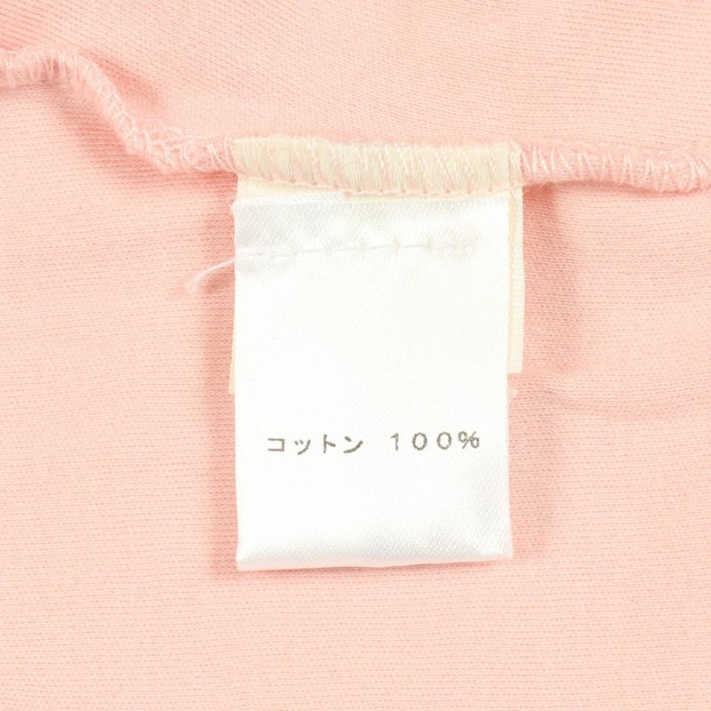 Louis Vuitton Long Sleeve T-shirt RW06 2wvvtsoscie Pink Cotton Tops Women's