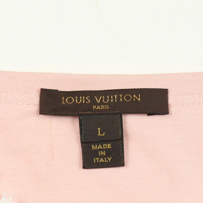 Louis Vuitton Long Sleeve T-shirt RW06 2wvvtsoscie Pink Cotton Tops Women's