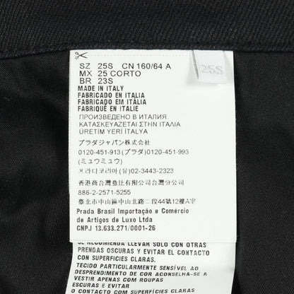 PRADA Denim Pants BK Cotton Black Denim Ladies Used A
