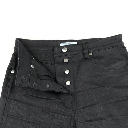 PRADA Denim Pants BK Cotton Black Denim Ladies Used A