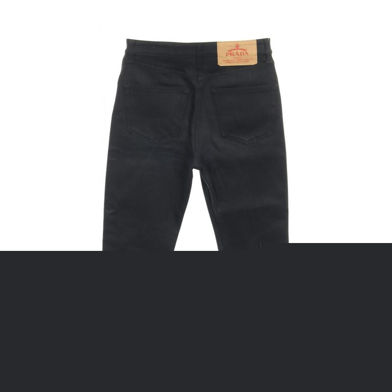 PRADA Denim Pants BK Cotton Black Denim Ladies Used A