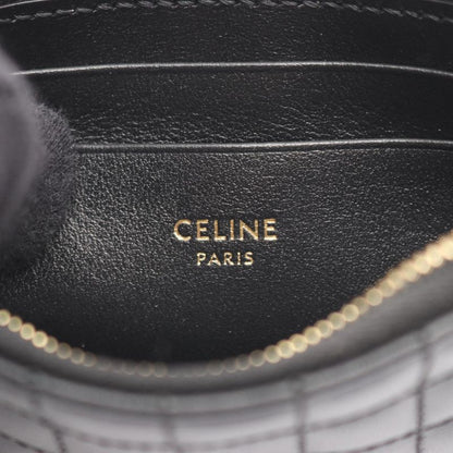 CELINE Coin Case Coin&card Pouch Ccharm 10b823bfl.38no Black Leather Ccharm