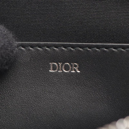 DIOR Second Bag Clutch Bag Black Czech Legre Leather Clutch Bag Men's Used A