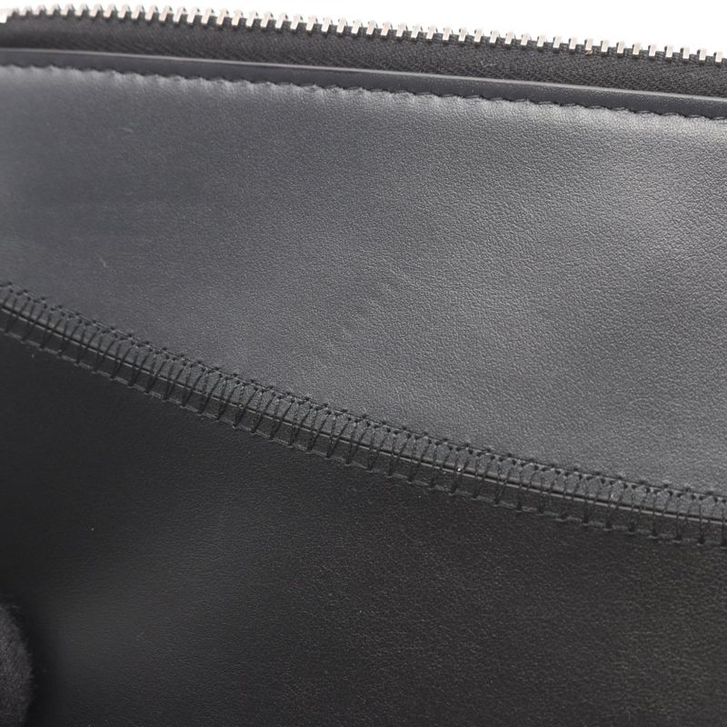 DIOR Second Bag Clutch Bag Black Czech Legre Leather Clutch Bag Men's Used A