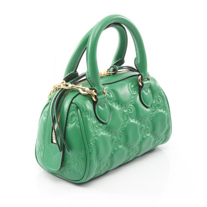 GUCCI Handbag Ggmatelasse 702251 Green Leather Ggmatelasse 2way Handbag Ladies