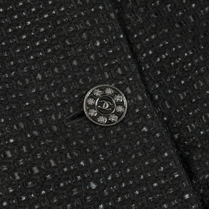 CHANEL Coco Mark Button P53180v39572 Black Other Coat Ladies Used A