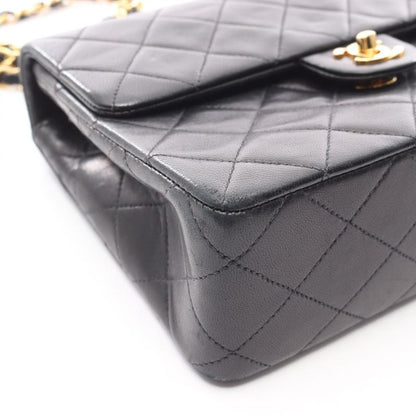 CHANEL Shoulder Bag Mini Matelasse 20 Black Lambskin (sheep Leather) Mini